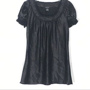 Sale🛍Spense | Women's Size Small Black Silky Top